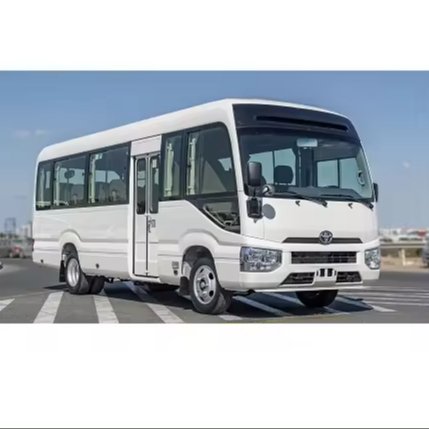 FULLY LOADED Used 2022 TOYOTAa COASTER 4.2D MT HR 23 SEATER WHITE Van Bus 1 Owner Full Self-Driving HW3 Upgrade -5k Mileage